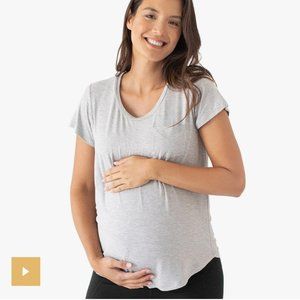 Kindred Bravely Everyday Nursing & Maternity T-shirt - Heather Grey
